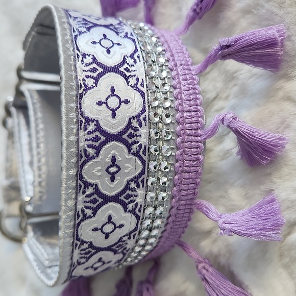 New Martinigale Collar with rhinestone and tassles!! - Picture 6 of 8